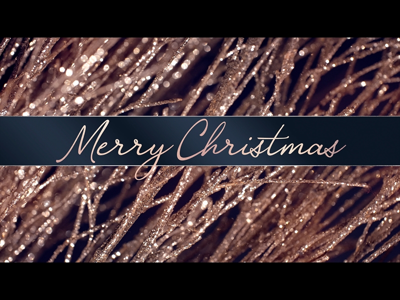 CHRISTMAS GOLD MERRY CHRISTMAS