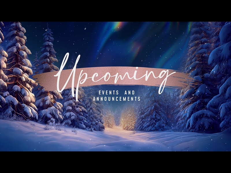 CHRISTMAS SNOW UPCOMING