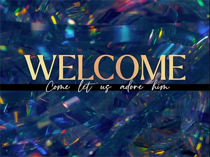 CHRISTMAS TINSEL CHRISTMAS WELCOME