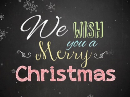 CHRISTMAS CHALK MERRY CHRISTMAS