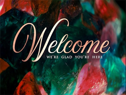 CHRISTMAS GLASS WELCOME