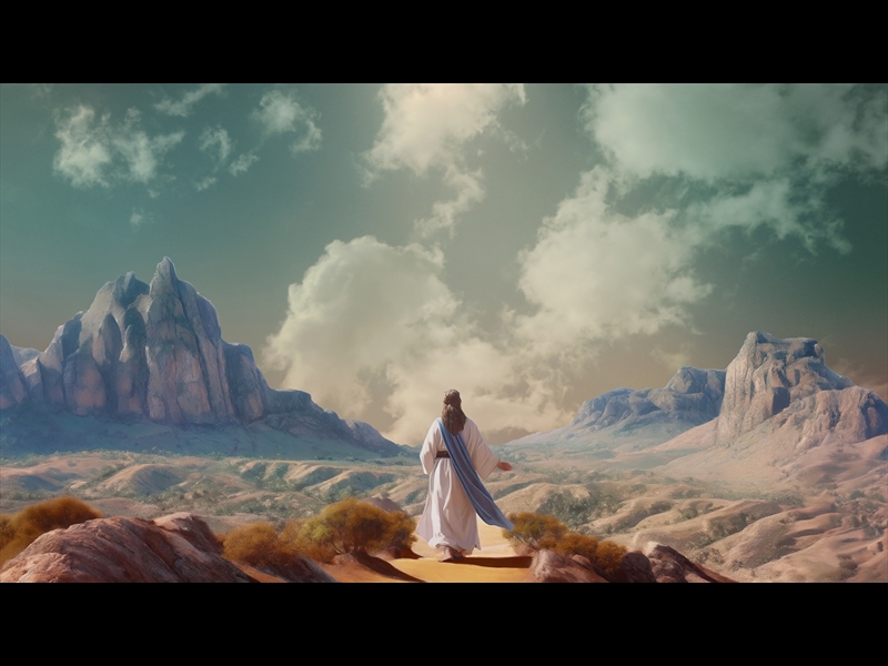 EASTER STORY JESUS WILDERNESS