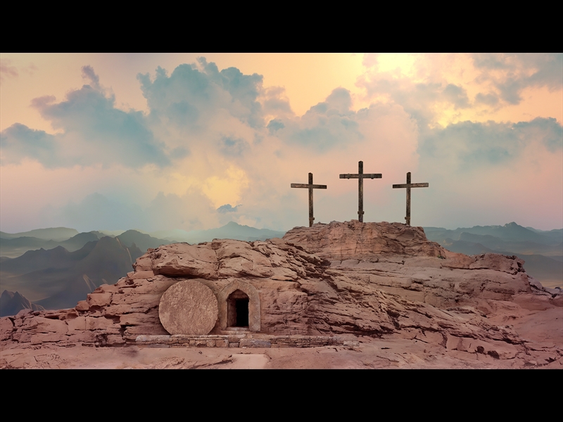 EASTER STORY TOMB CROSSES