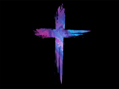 PAINTED EASTER CROSS