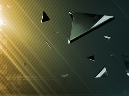 Retro Triangles Amber Blue | Life Scribe Media | WorshipHouse Media