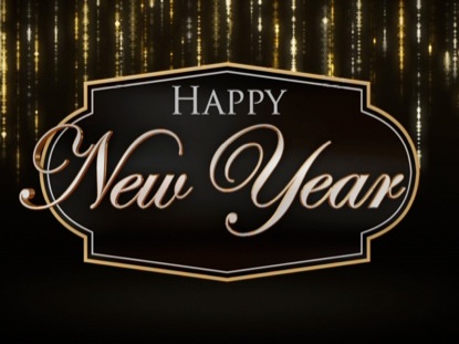 SPARKLING TINSEL HAPPY NEW YEAR