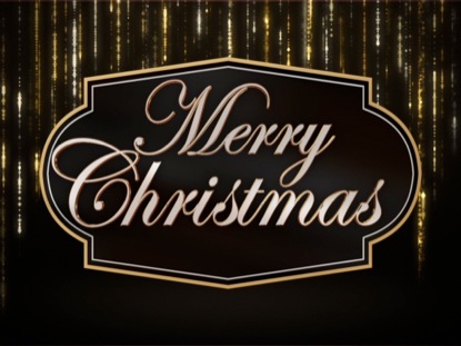 SPARKLING TINSEL MERRY CHRISTMAS