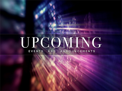 STAINED GLASS UPCOMING