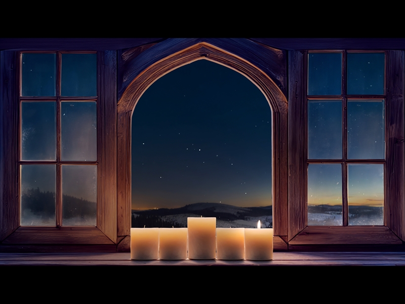 WINTER ADVENT HOPE CANDLES