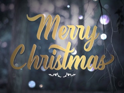 WINTER BOKEH MERRY CHRISTMAS