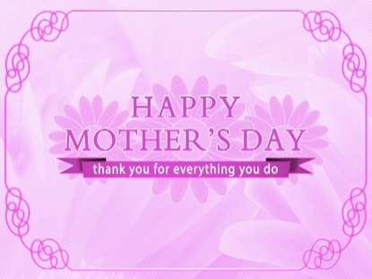 PINK FLORAL HAPPY MOTHER'S DAY