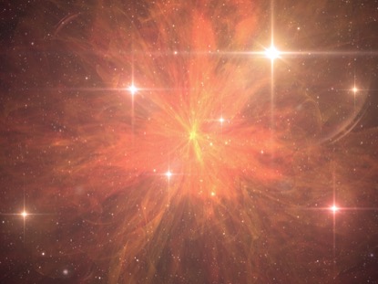 AWESOME GALAXY BLAZING SUPERNOVA