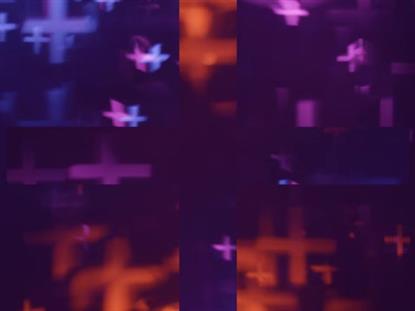 BOKEH SHAPES COLORFUL CROSSES