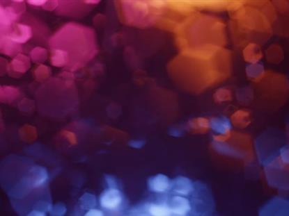 BOKEH SHAPES COLORFUL HEXAGONS