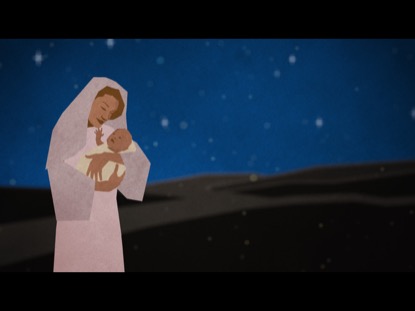 CHRISTMAS ARTWORK MARY BABY