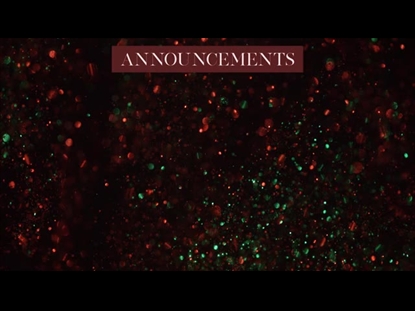 CHRISTMAS GLITTER ANNOUNCEMENTS