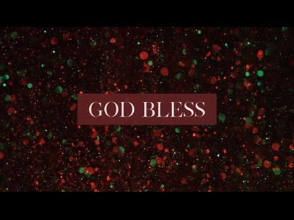 CHRISTMAS GLITTER GOD BLESS