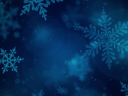 CHRISTMAS GLOW SNOWFLAKES BLUE FAST