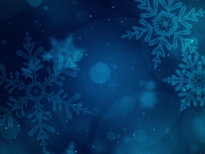 CHRISTMAS GLOW SNOWFLAKES DEEP BLUE