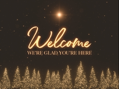 CHRISTMAS GOLD PINES WELCOME