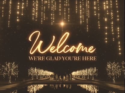 CHRISTMAS GOLD WELCOME