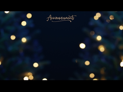 CHRISTMAS PINES ANNOUNCEMENTS