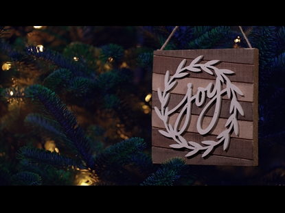 CHRISTMAS PINES JOY ORNAMENT