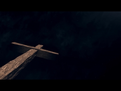 CRUCIFIXION CROSS NIGHT CLOUDS