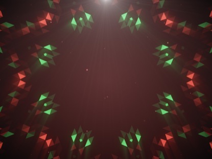 CRYSTAL PATTERNS RED GREEN