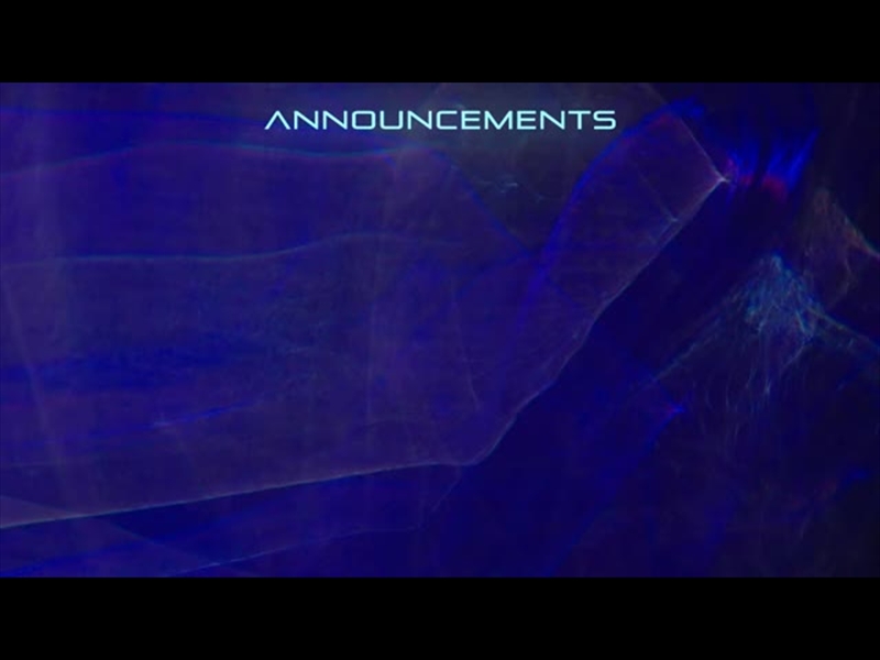 DIFFRACTION ANNOUNCEMENTS