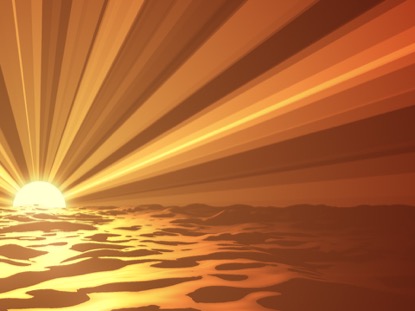 DIGITAL WAVES SUMMER SUNSET