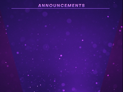 DUST STORM ANNOUNCEMENTS