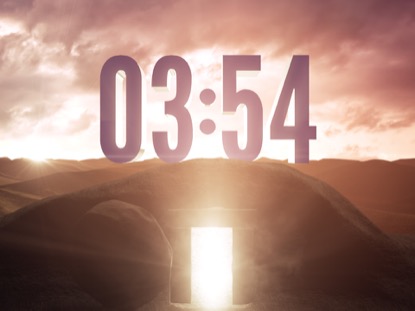 EASTER TOMB LIGHT RAYS COUNTDOWN