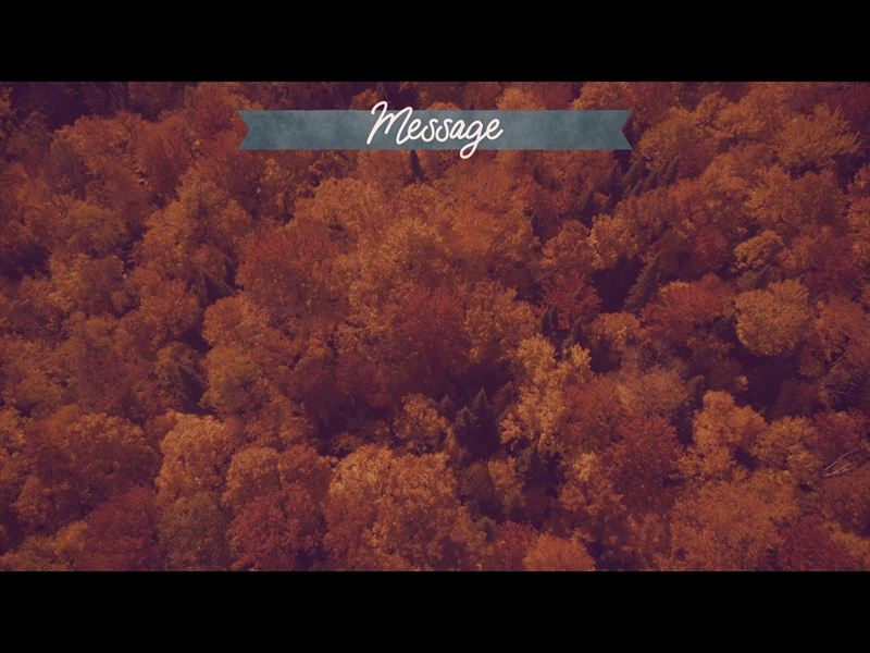 EPIC AUTUMN AERIAL MESSAGE