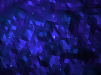 FRACTAL FLOOD DEEP BLUE