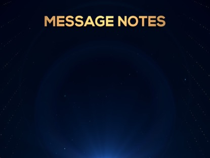 GOLDEN DRIFT MESSAGE NOTES