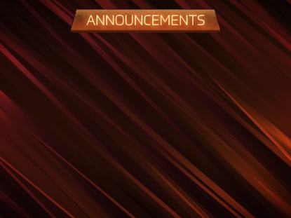 LIGHT CURTAIN: ANNOUNCEMENTS