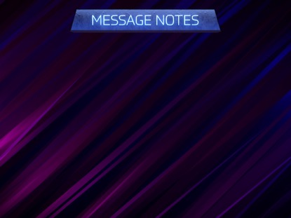 LIGHT CURTAIN: MESSAGE NOTES