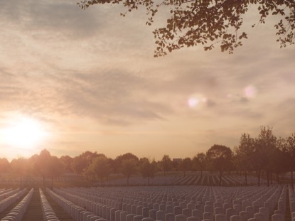 MILITARY CEMETERY, SUNSET