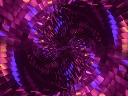 MIRROR BALL PURPLE FAN