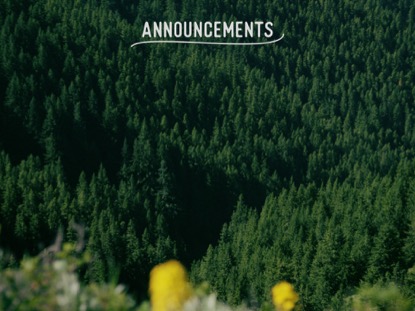 MOUNTAIN PINES ANNOUNCEMENTS