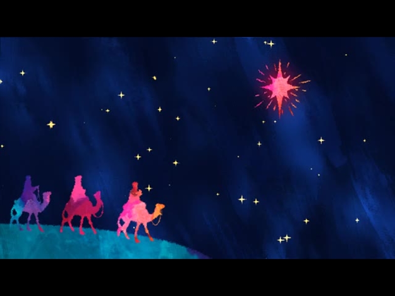 PAINT CANVAS WISEMEN STARS