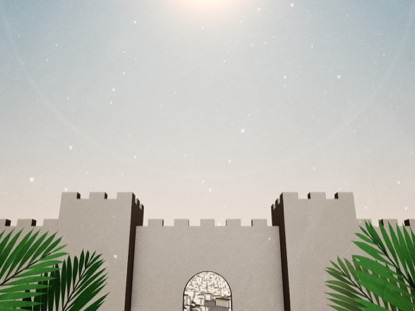 PALM SUNDAY JERUSALEM BRIGHT