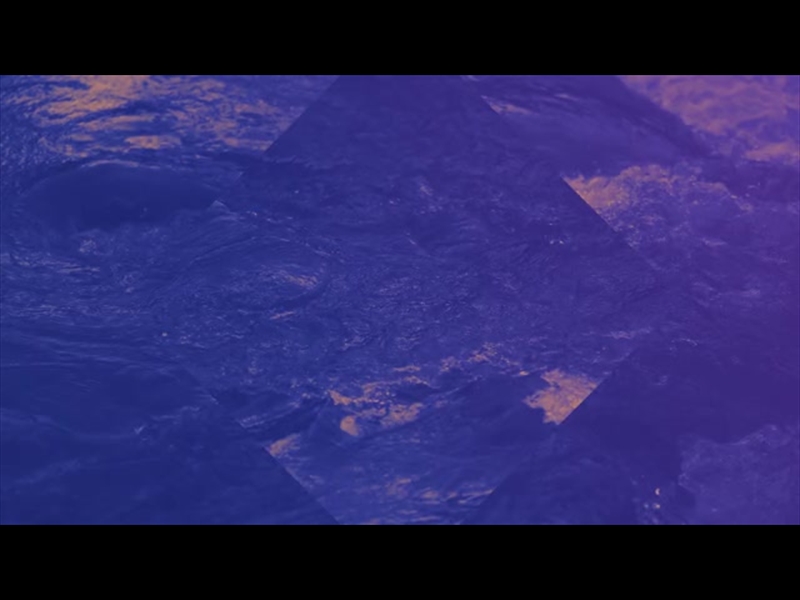 RIVER ROCKS PURPLE REFLECTED