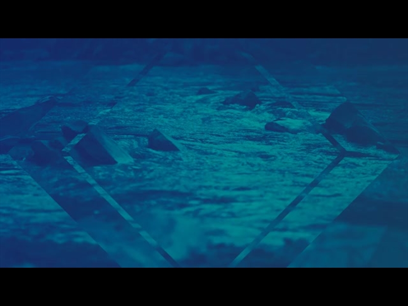 RIVER ROCKS SLOW REFLECTED