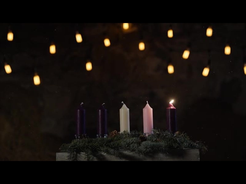 RUSTIC CHRISTMAS ADVENT CANDLES WEEK 1