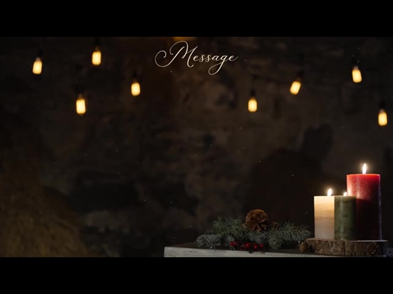 RUSTIC CHRISTMAS MESSAGE