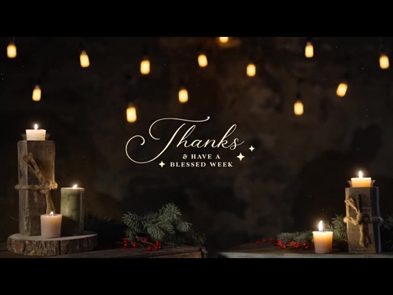 RUSTIC CHRISTMAS THANKS