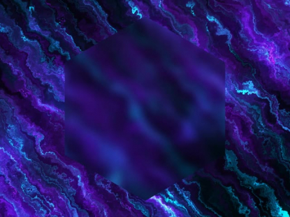 SAND STREAM PURPLE TEAL HEXAGON