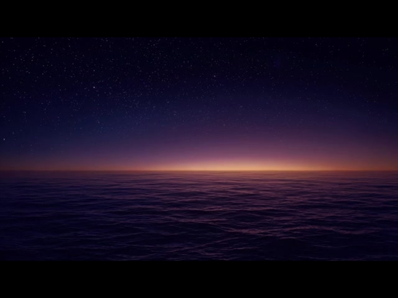 Purple Starry Night Sky Seascapepurplestarrynight